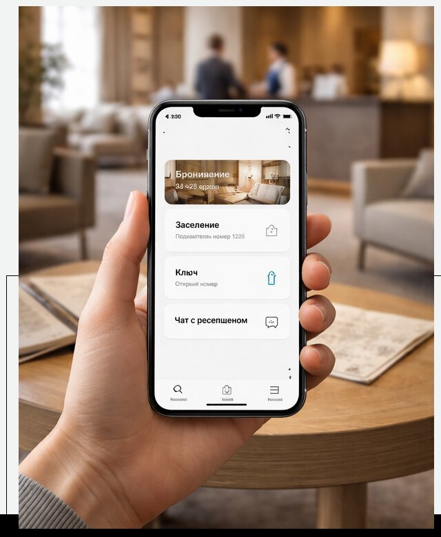 Мобильное приложение для гостей отеля в Южном-Сахалинске, управление сервисом